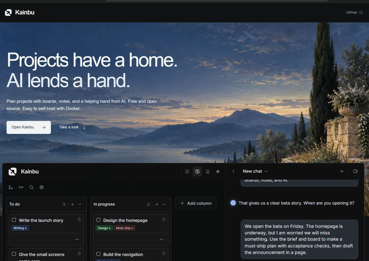 Kainbu product interface