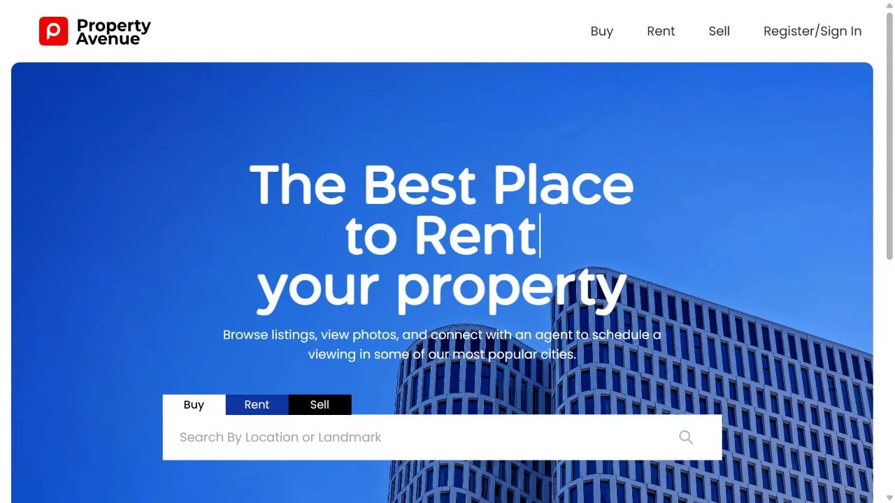 Property Avenue website demo